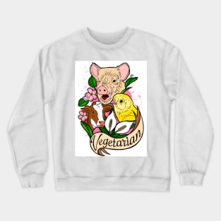 Vegetarian! Crewneck Sweatshirt